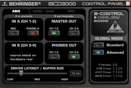 Behringer driver. B-control deejay bcd3000 характеристики behringer. asio usb control panel behringer. behringer bcd 3000 подвисает звук traktor. классы устройств mme asio.